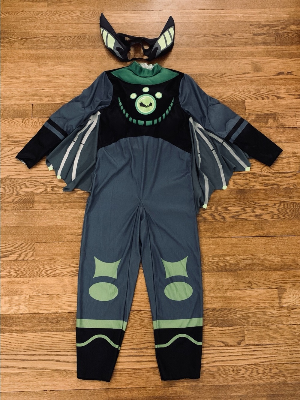 SIZE 8 - Wild Kratts: Chris Bat Power Kids Costume Wings Mask Green